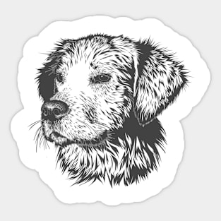 Drawn dog Sticker